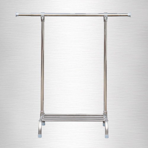 伸縮款單桿式晾衣架室內掛衣桿室外不銹鋼陽臺晾衣桿晾曬被子架